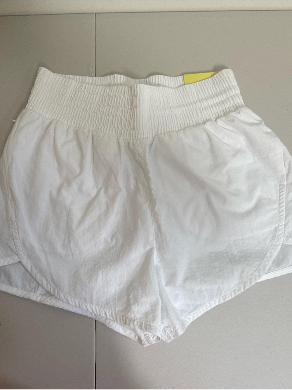 all in motion White High-Waist Athletic Shorts